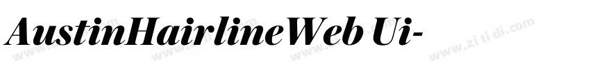 AustinHairlineWeb Ui字体转换